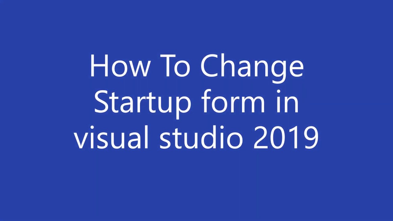 change the start page in visual studio for mac